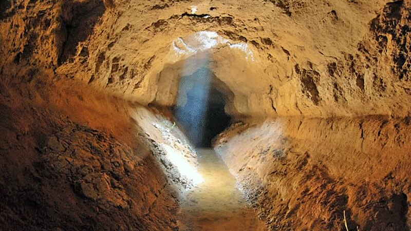 Die Qanat von Yazd-Zarch, eine antike Technologie zur Wasserübertragung in der zentralen Wüste Irans.